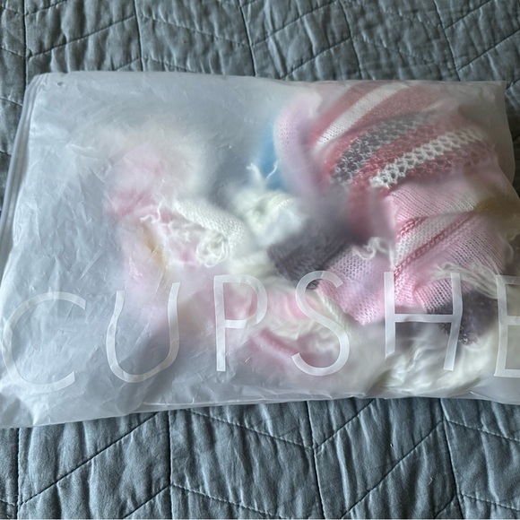 CUPSHE Women's Vneck Colorful Stripe Tassels Swimsuit Cover Up - NWT - OS - Picture 5 of 5